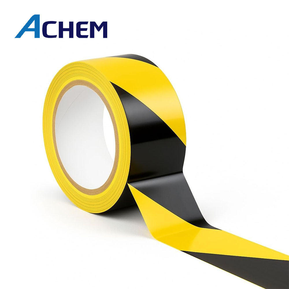 PVC Floor Marking Tape, Safety Black and Yellow Strip